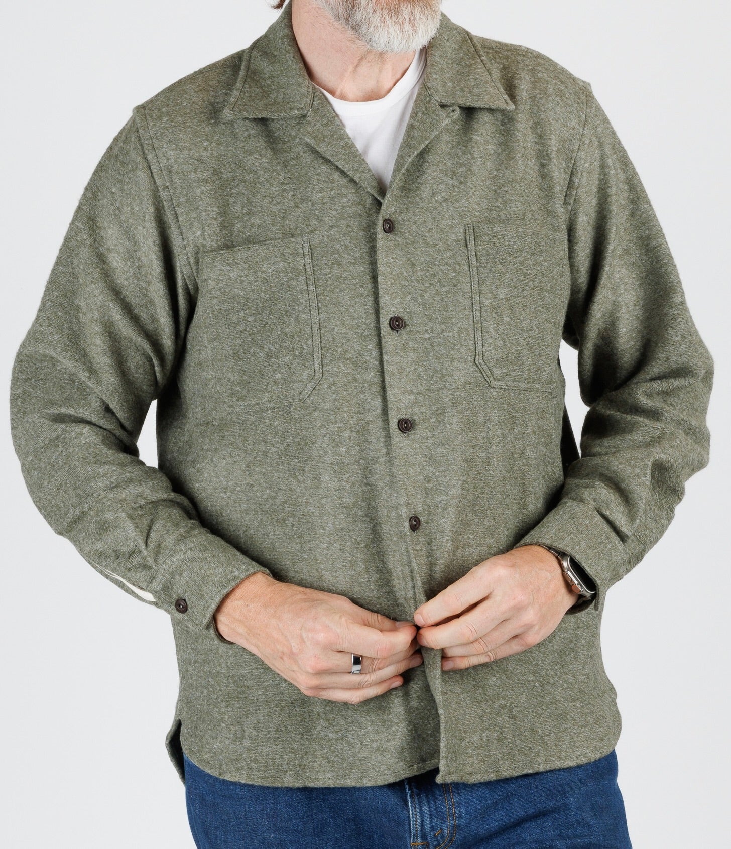 Universal Works:  Work shirt in wool flannel