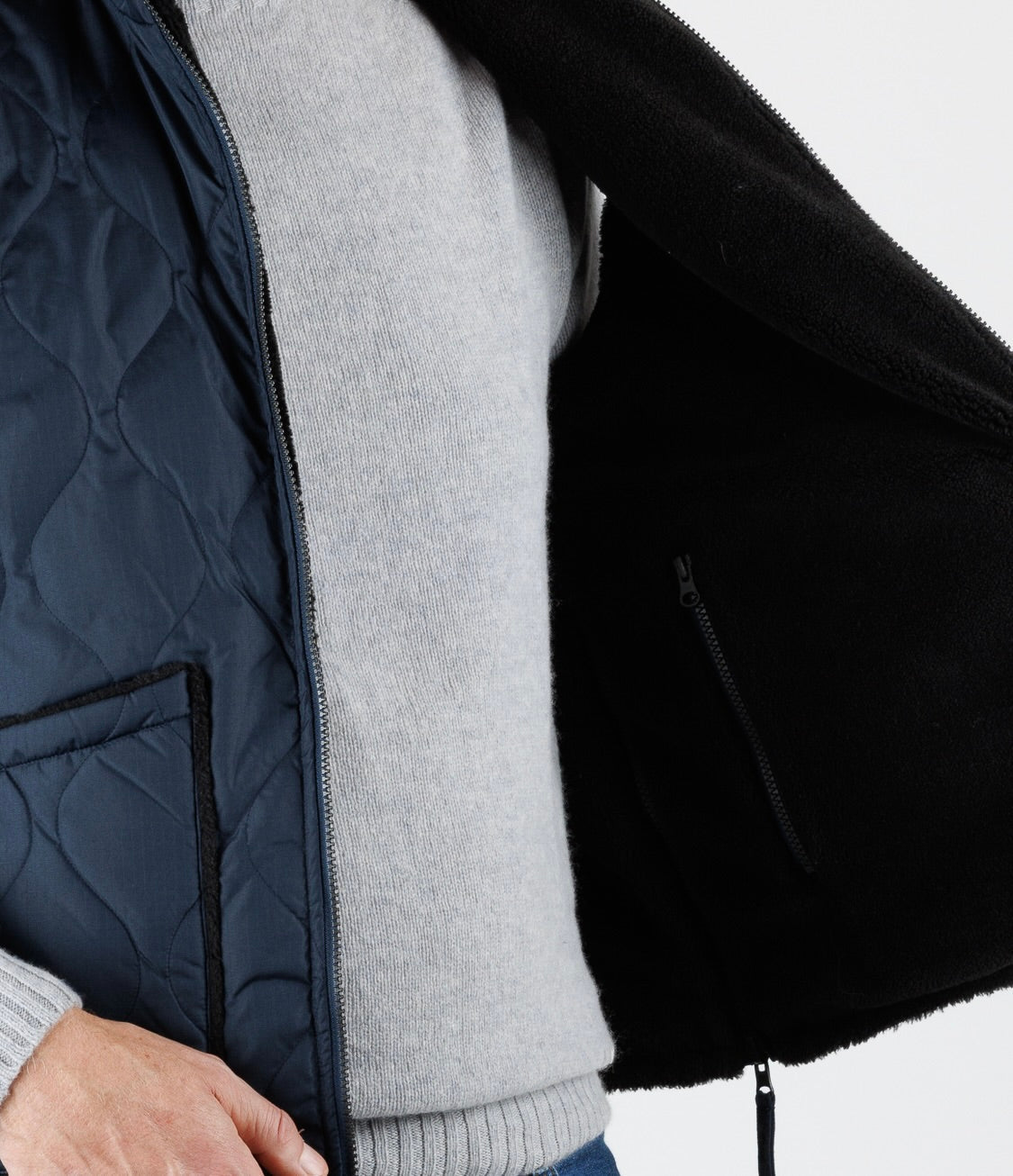 Taion:  Military Reversable "High neck" down vest