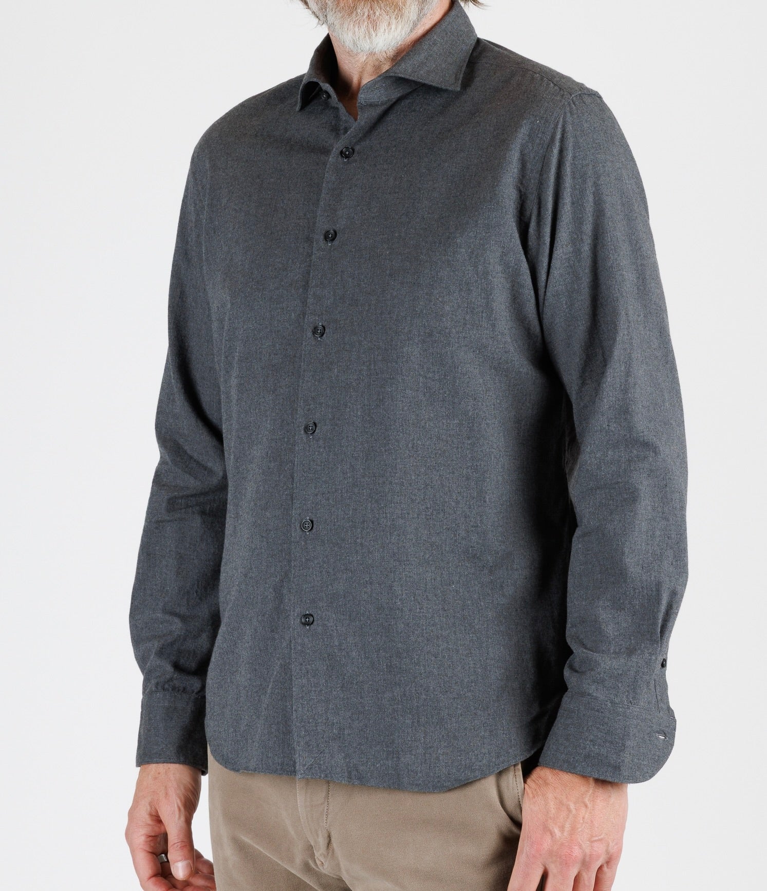 Xacus: Taylor, Washed Cotton Flanell Shirt