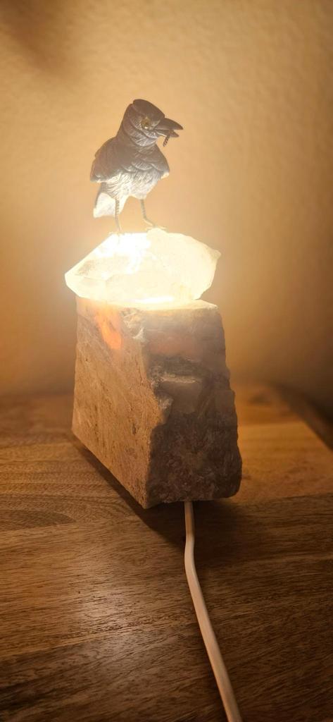 Lampe Baryt-Steinlampe (Unikat) - 03