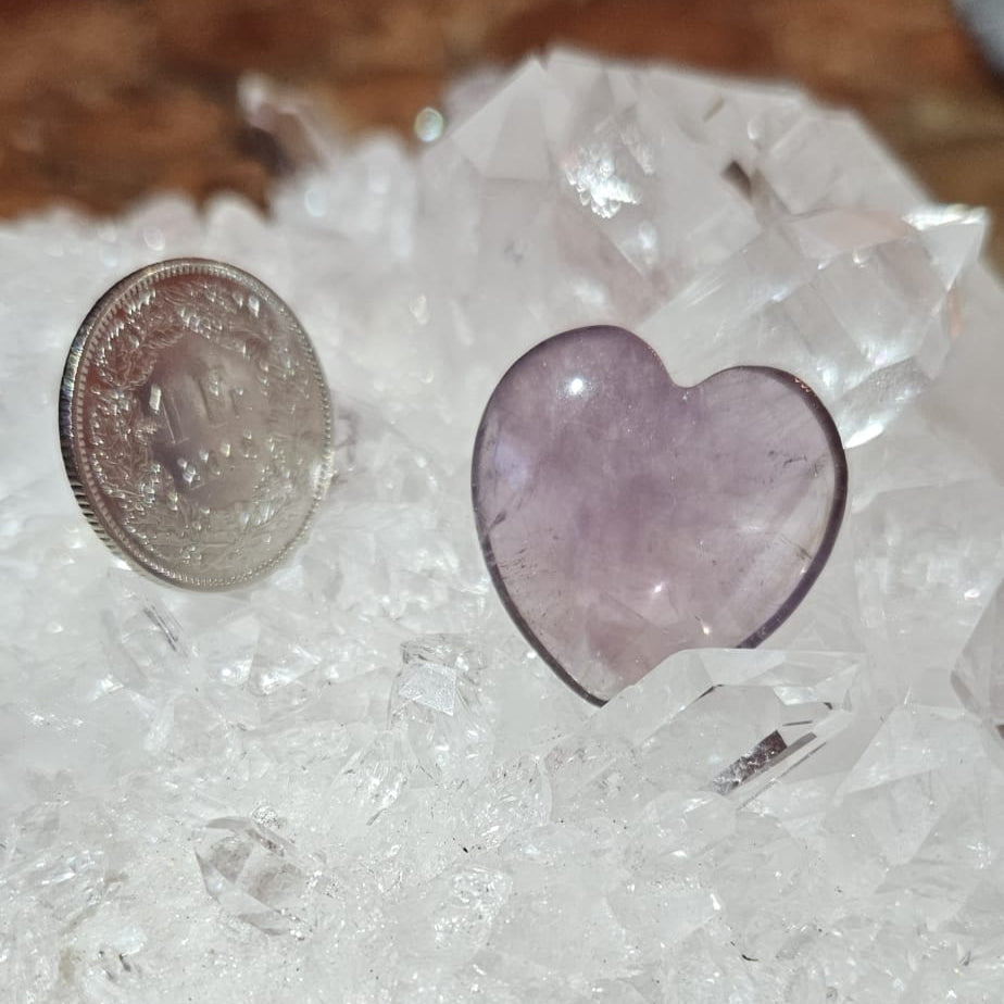 Amethyst-Herz 25x8mm