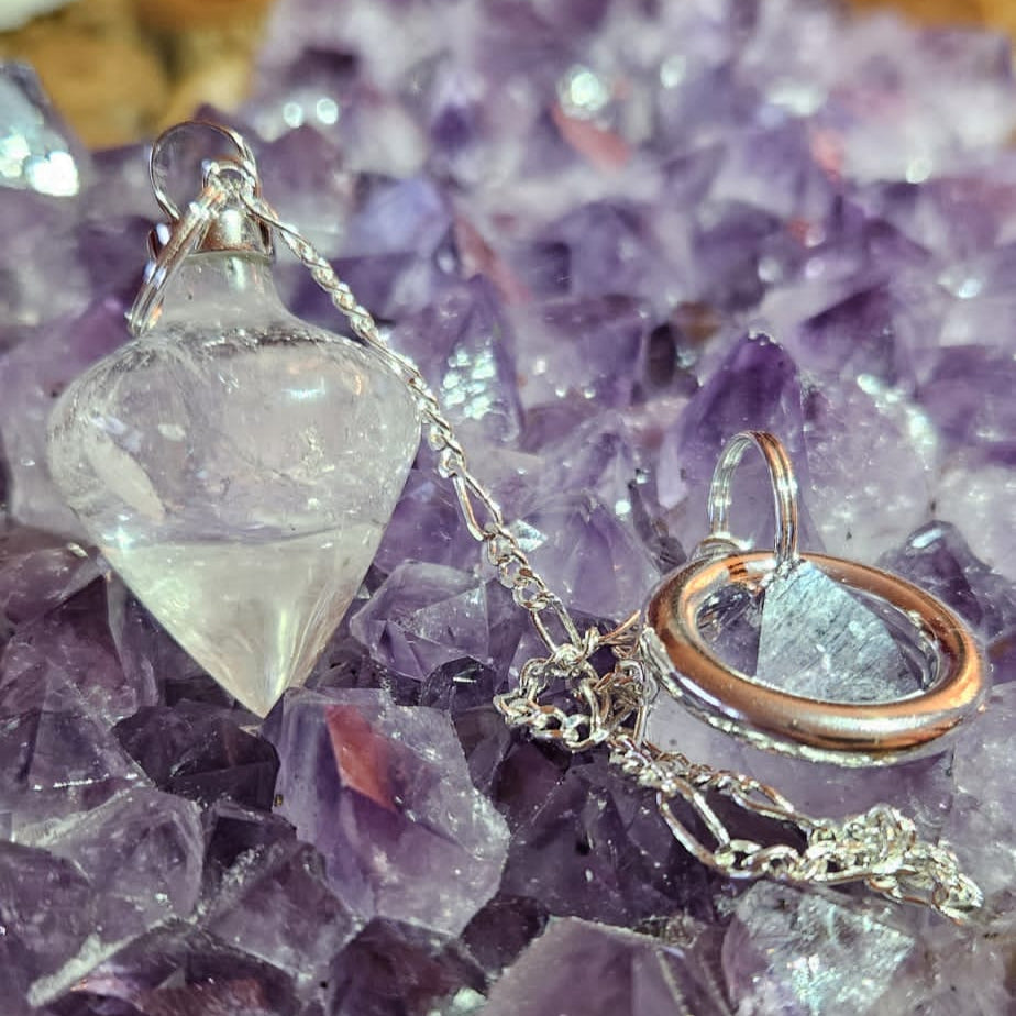 Resonanz-Pendel-Bergkristall 25x33mm