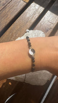 Yin Yang Armband Schwarz/Gold