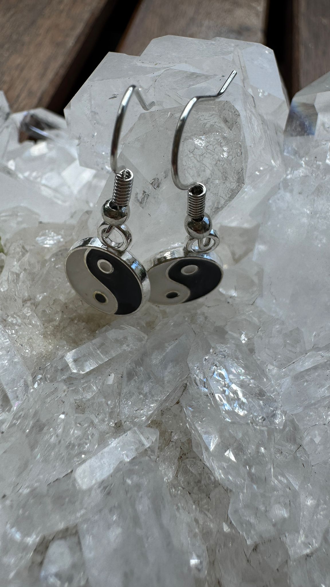 Ying Yang Ohrringe (Modeschmuck)