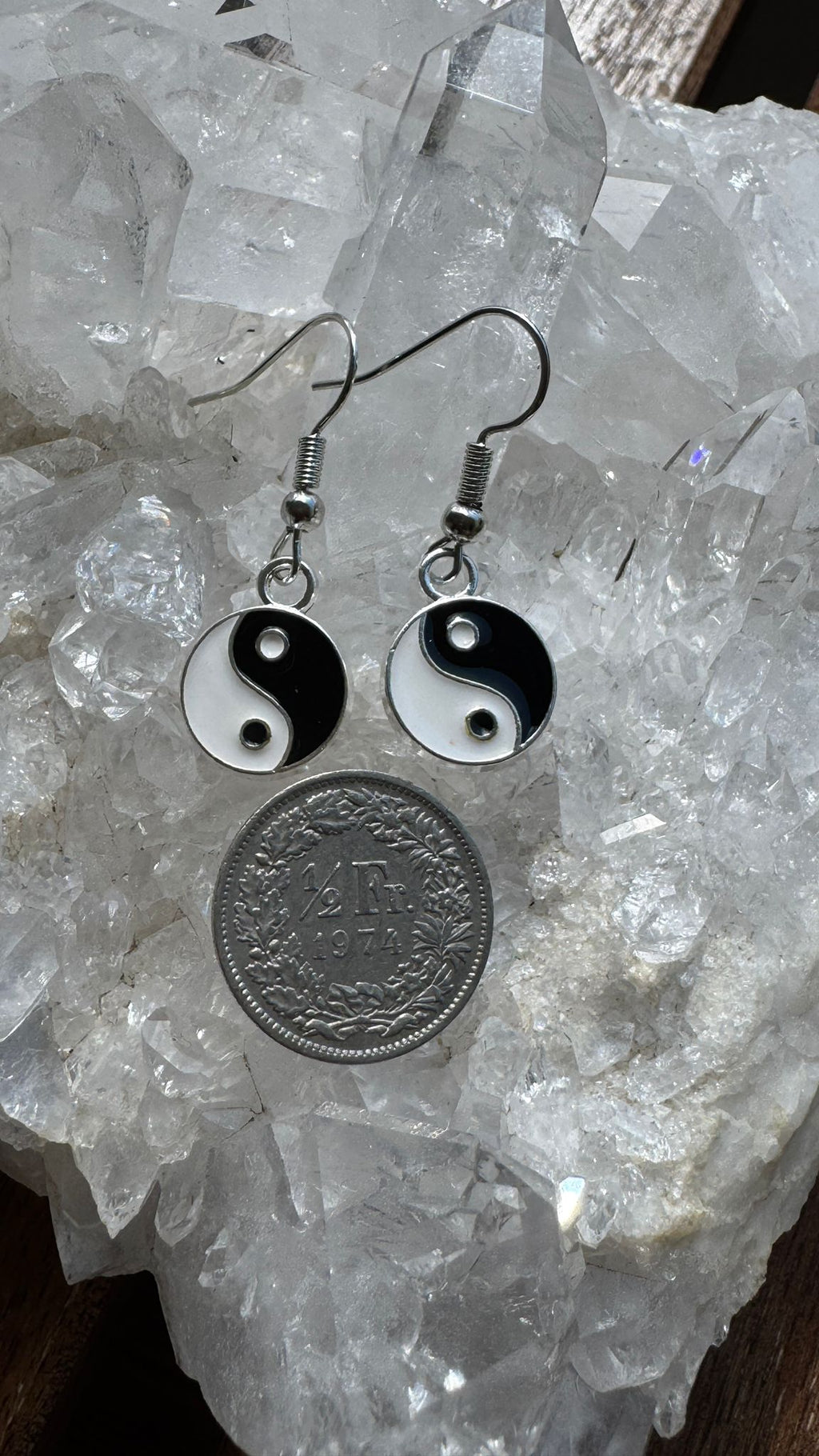 Ying Yang Ohrringe (Modeschmuck)