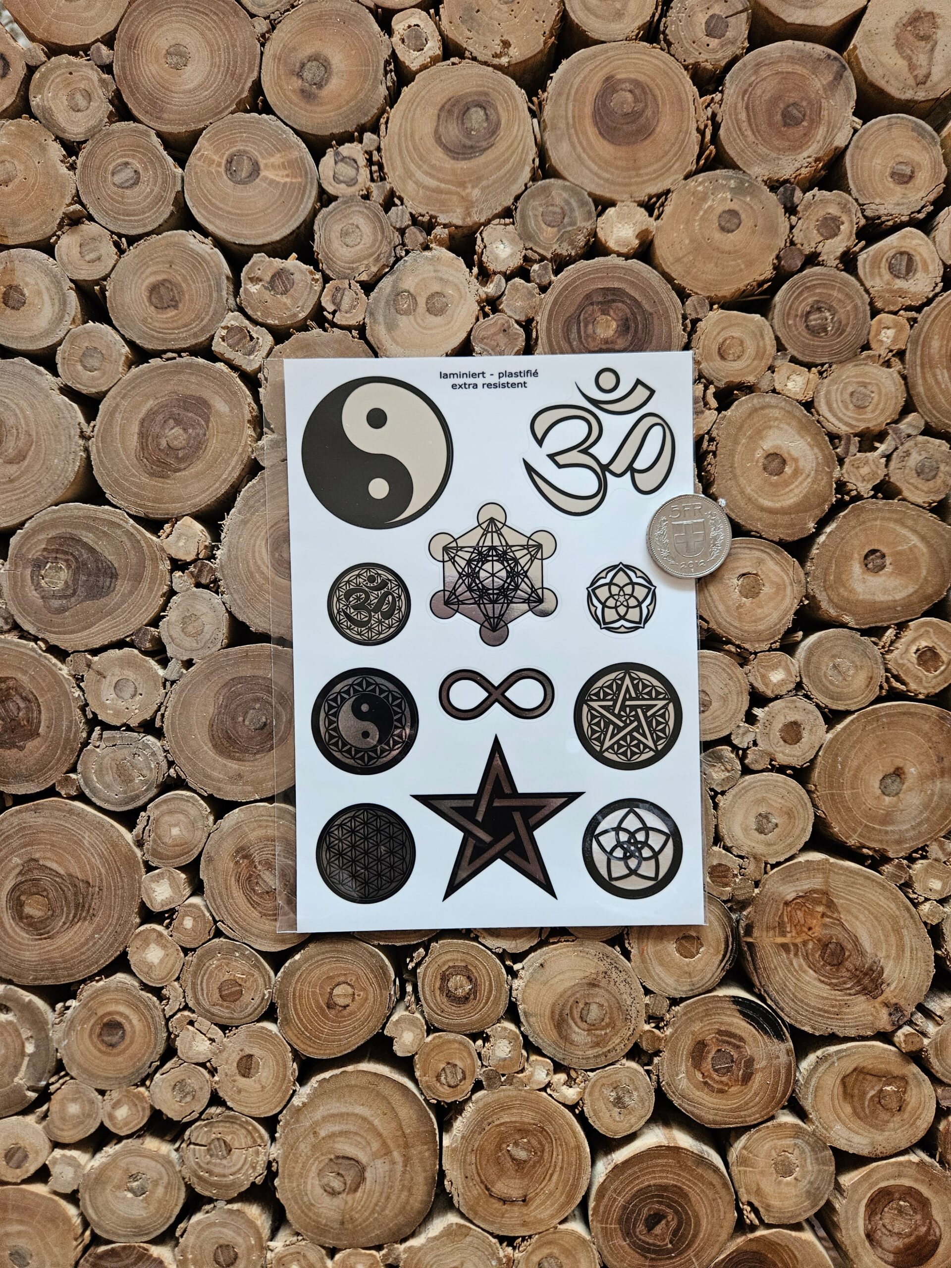 Aufkleber klassische Symbole A5 – Bild 2