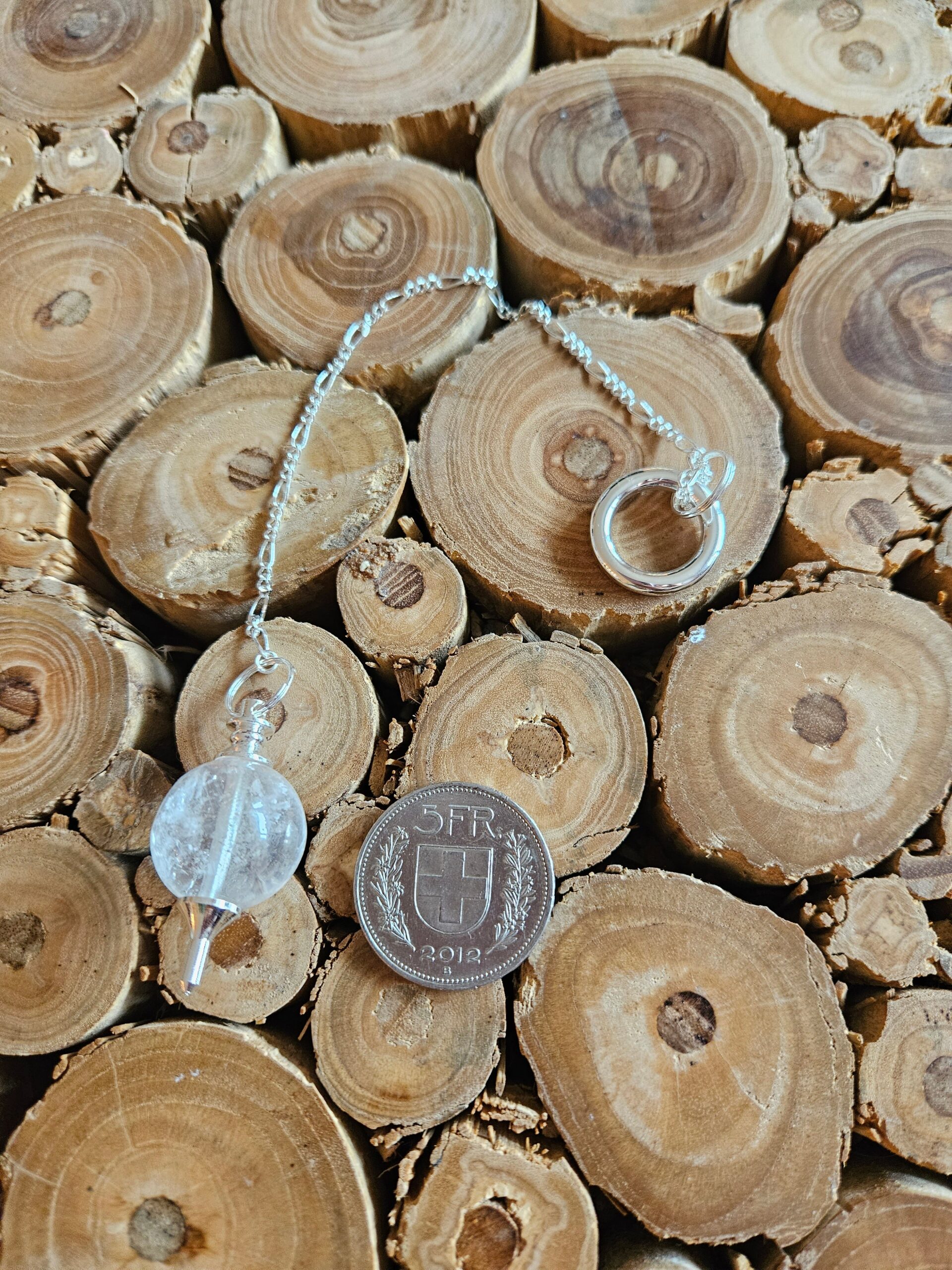 Galileo-Pendel Bergkristall – Bild 2