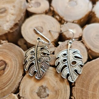 Modeschmuck Ohrringe Blattform