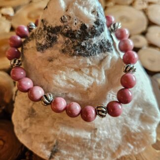 Rhodonit Armband 6mm und 8mm