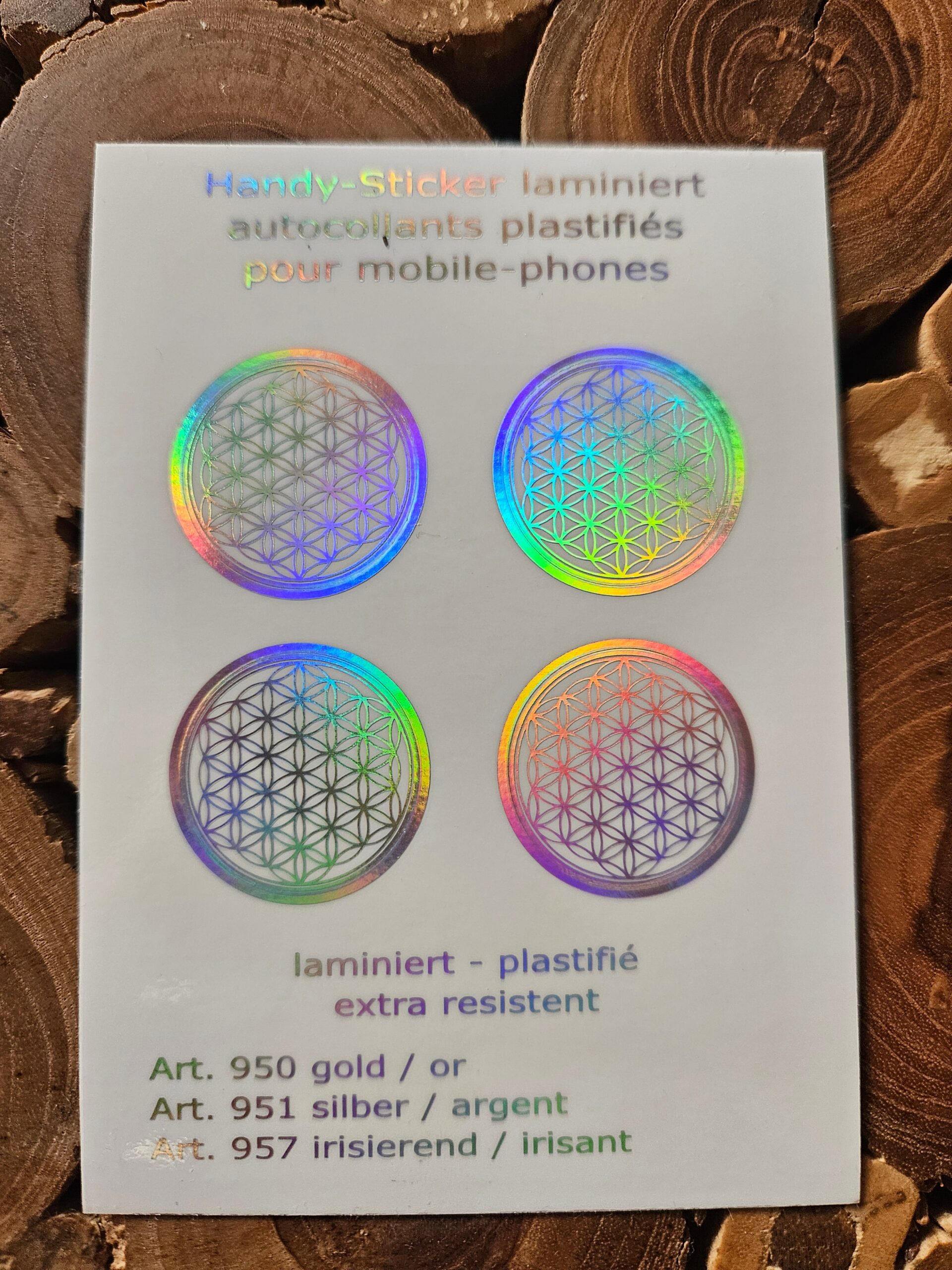 Handy-Sticker in Gold - A7 – Bild 4