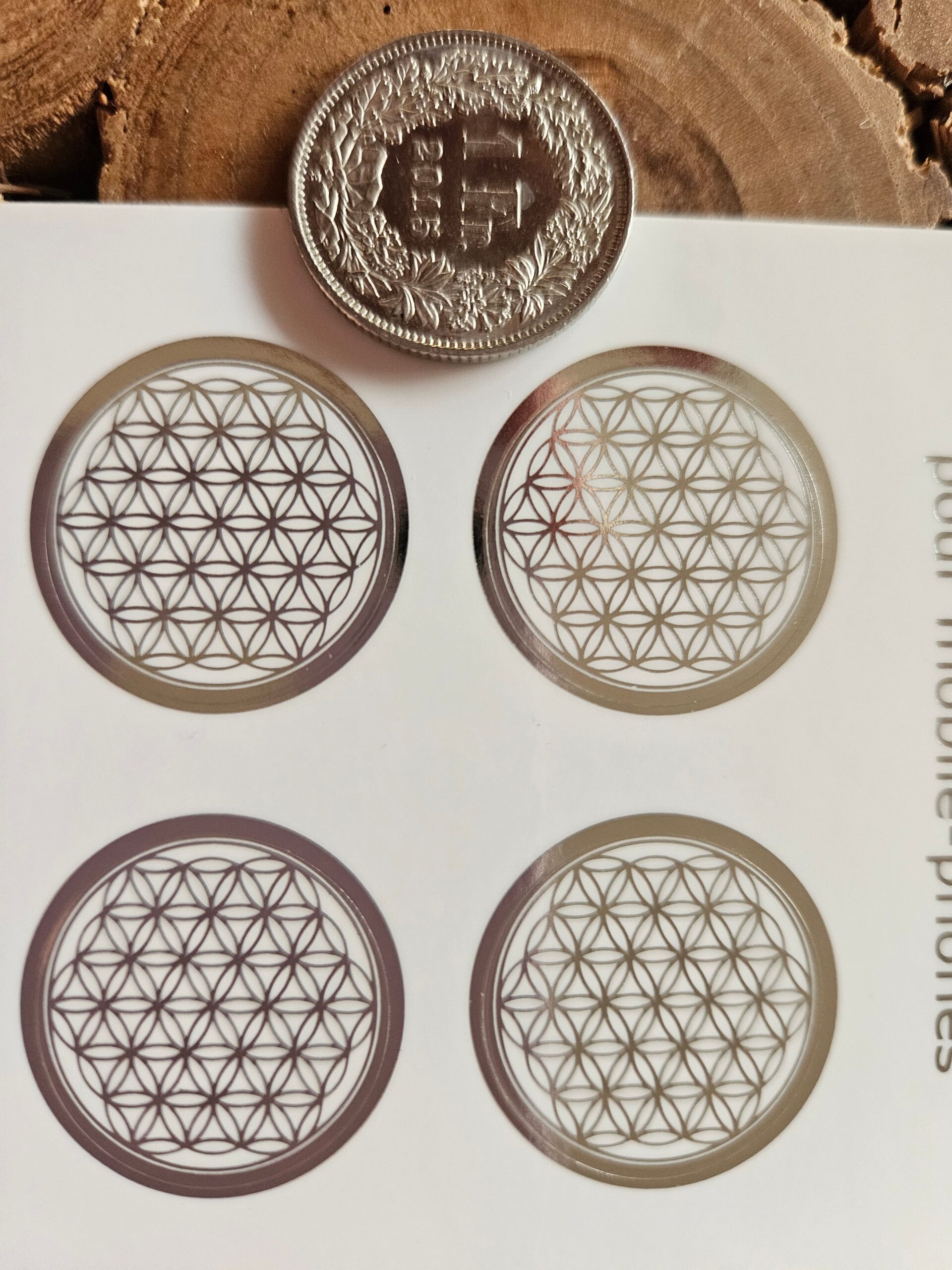 Handy-Sticker in Gold - A7 – Bild 3