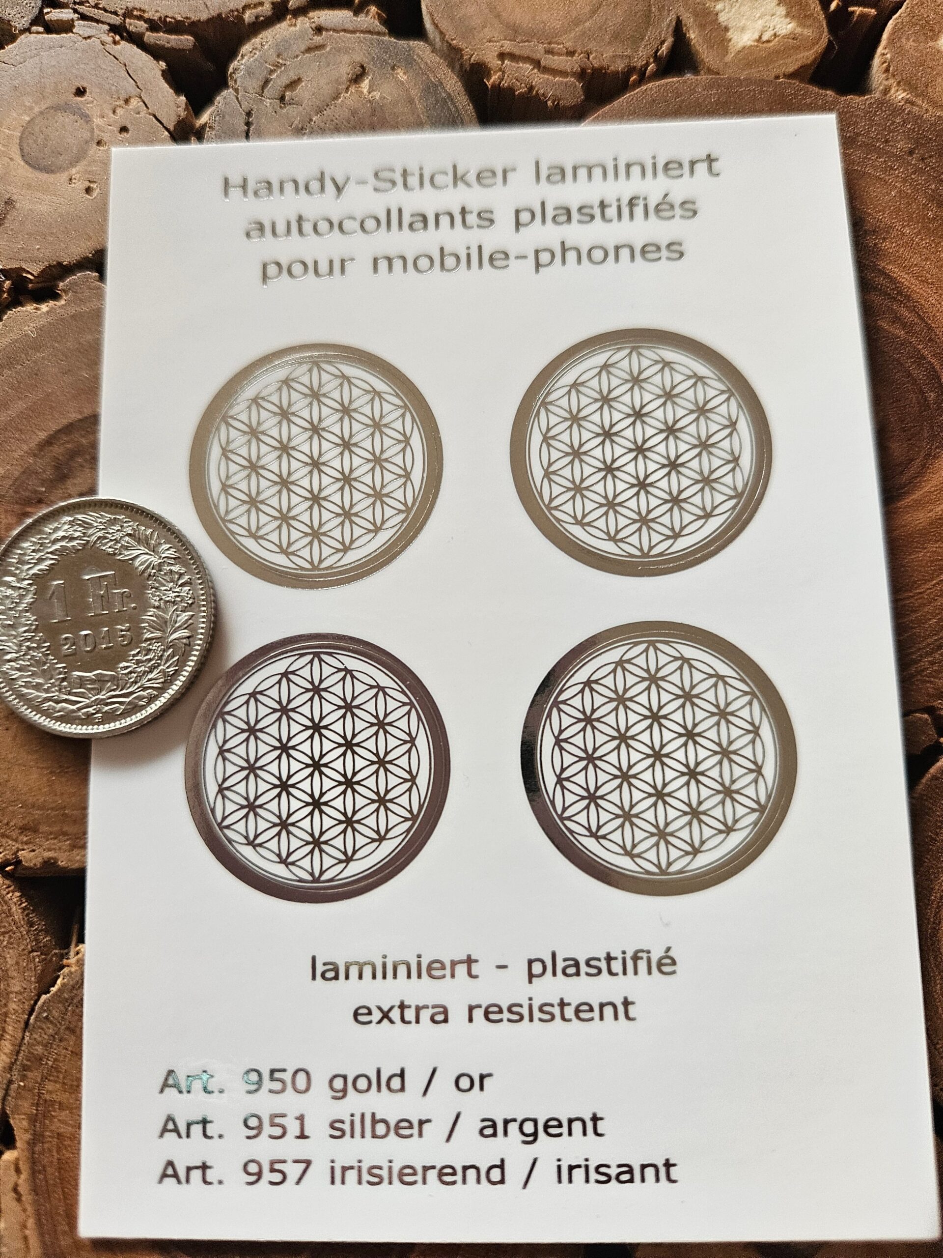 Handy-Sticker in Gold - A7 – Bild 2