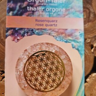 Orgon-Taler-Rosenquarz 4cm