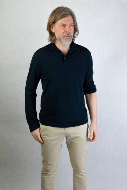 Zanone Polo Icecotton Long Sleeve – Bild 3