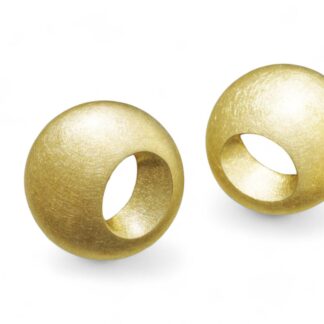 Goldene Ohrstecker 3D