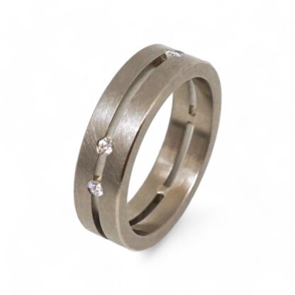 Parallelring Weissgold