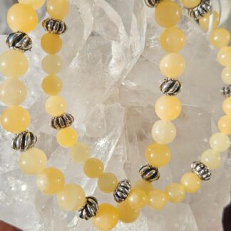 Aragonit-Armband 6mm und 8mm