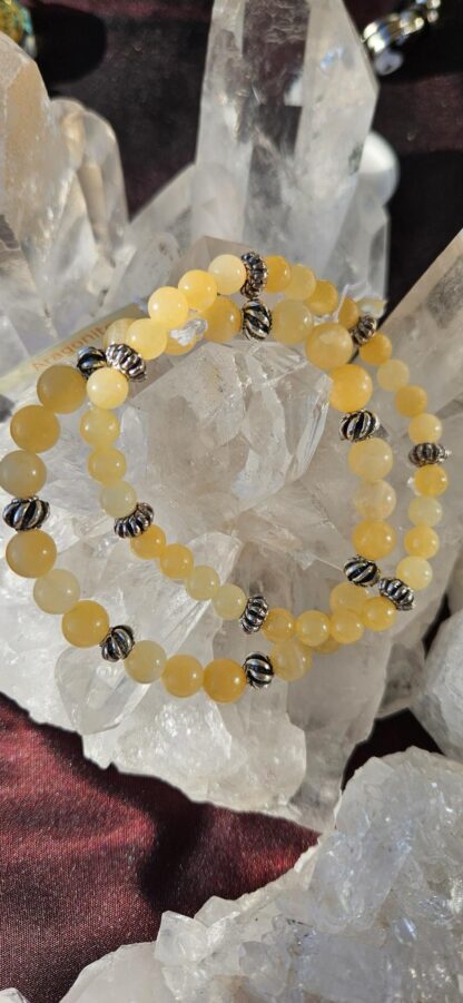 Aragonit-Armband 6mm und 8mm – Bild 5