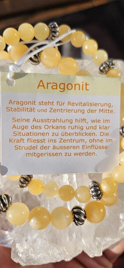 Aragonit-Armband 6mm und 8mm – Bild 4