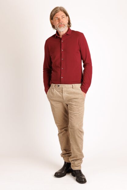 Drumohr: Long sleeve Pique  Shirt – Bild 2