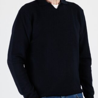 Zanone: Honeycomb Polo in merino wool