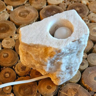 Baryt-Steinlampe (Unikat) - 01