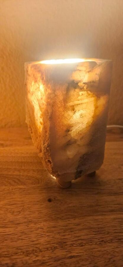 Baryt-Steinlampe (Unikat) - 02 – Bild 6