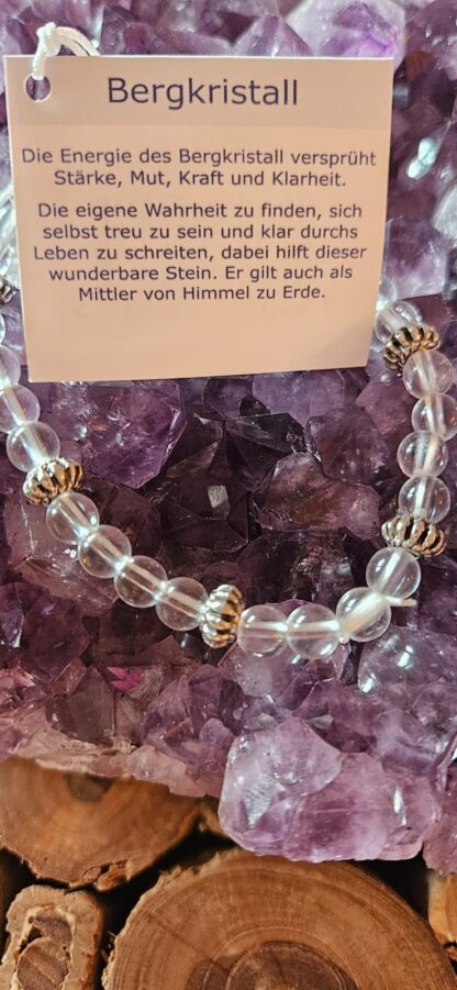Bergkristall Armband 6mm und 8mm – Bild 2