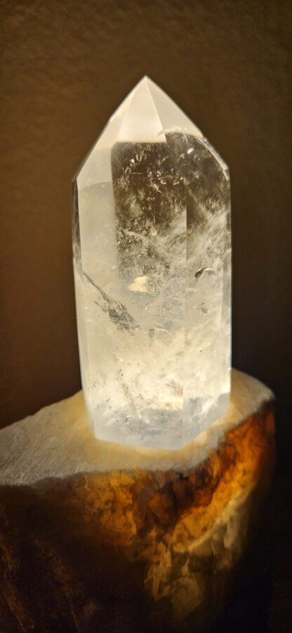 Bergkristall Spitze aus Madagaskar 241g