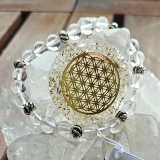 Geschenkset - Bergkristall Armband und Orgontaler-Bergkristall