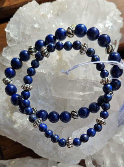 Armband Lapis Lazuli 6mm und 8mm – Bild 3