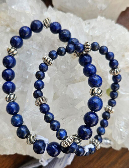Armband Lapis Lazuli 6mm und 8mm – Bild 2