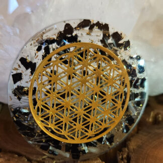 Orgon-Taler Turmalin-Selenit 4cm