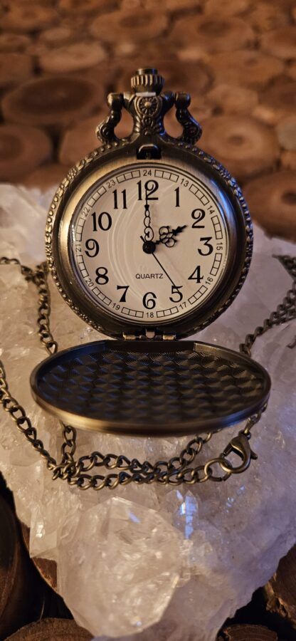 Quarz Taschenuhr mit Pferd-Motiv – Bild 2