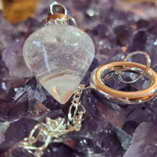 Resonanz-Pendel-Bergkristall 25x33mm