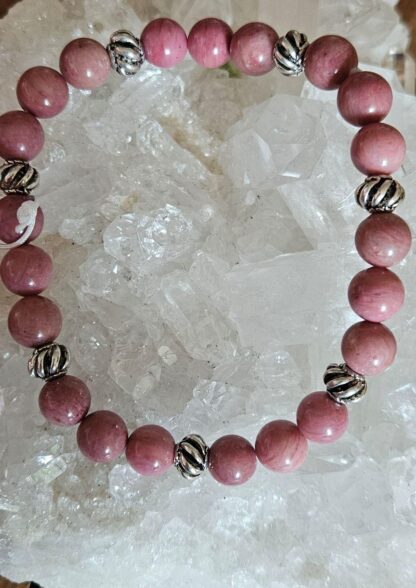 Rhodonit Armband 6mm und 8mm – Bild 3