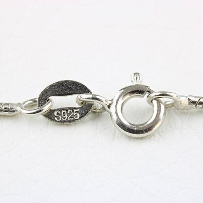 Schlangenkette Silber 925 rhodiniert Ø 1,2 mm /45 cm/55cm – Bild 2