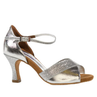 704 dance shoes in silver & glitter