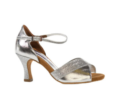 704 dance shoes in silver & glitter
