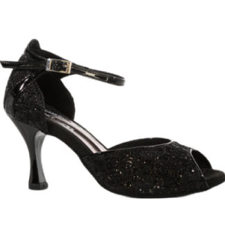 721/706 dance shoes in black glitter