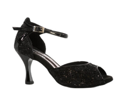 721/706 dance shoes in black glitter