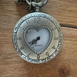 Quarz Taschenuhr Herz