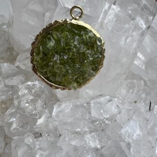Peridot Anhänger – 18K vergoldet