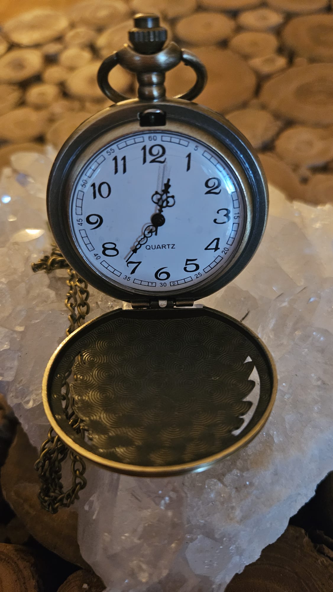 Quarz Taschenuhr Indigen inspiriertes Design – Bild 2