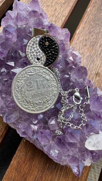 Yin Yang Kette mit Anhänger (Silber) – Bild 2