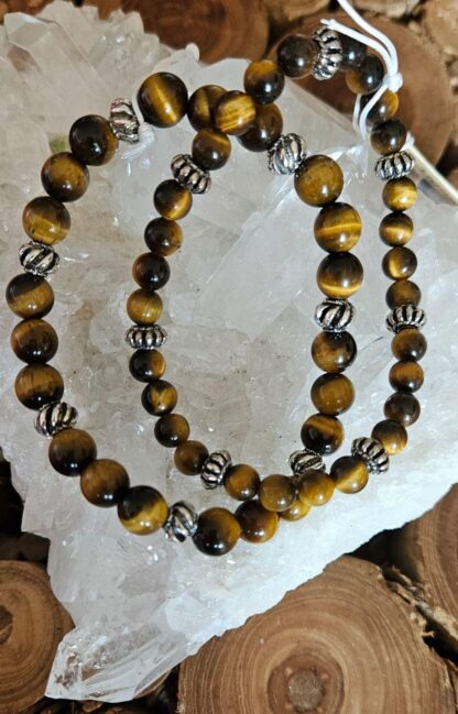 Tigerauge Armband 6mm oder 8mm – Bild 2