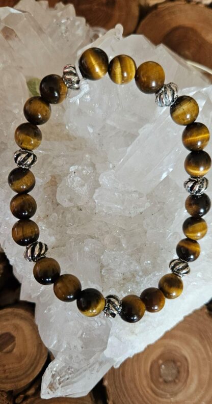 Tigerauge Armband 6mm oder 8mm – Bild 3