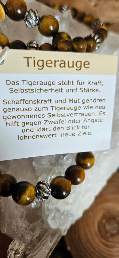 Tigerauge Armband 6mm oder 8mm – Bild 4