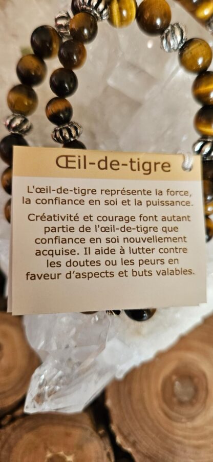 Tigerauge Armband 6mm oder 8mm – Bild 5