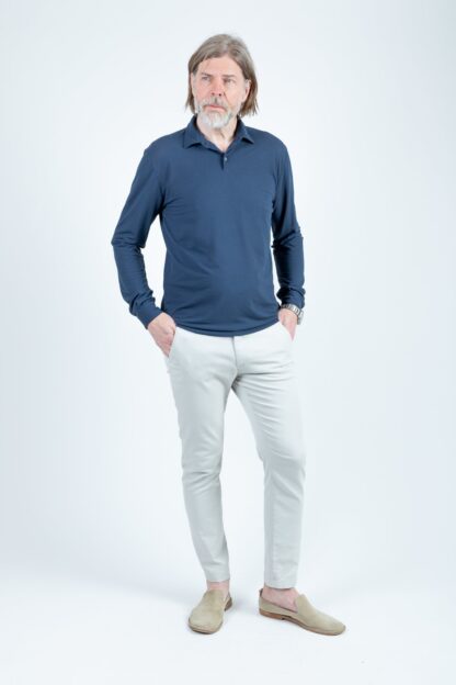 Zanone Polo Icecotton Long Sleeve – Bild 2
